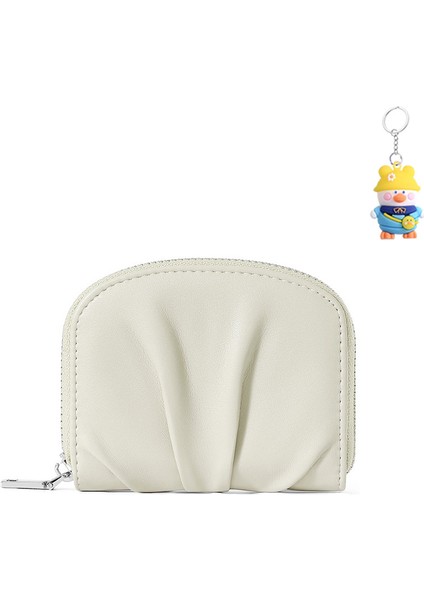 Bayanlar Cüzdan Kart Tutucu Çok Fonksiyonlu Kart Yuvası Çok Yönlü Pliseli Mini Kart Tutucu (Yurt Dışından)