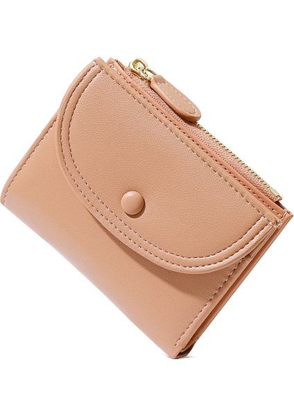 Moda Bayan Cüzdan Basit Fermuarlı Kart Tutucu Kısa Para Cüzdanı Kart Tutucu (Yurt Dışından) indirimleri