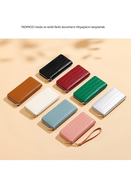 Bayan Cüzdan El Çantası Büyük Kapasiteli Uzun Fermuarlı Cüzdan Kart Tutucu (Yurt Dışından) modelleri