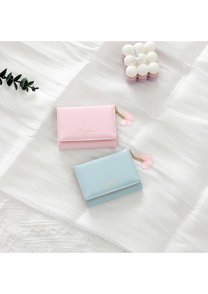 Kısa Bayan Cüzdan Üç Katlı Kelebek Kart Değişim Tutucu Kart Tutucu (Yurt Dışından) indirimleri