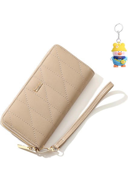 Moda Uzun Bayan Cüzdan Fermuarlı Büyük Kapasiteli Cüzdan Çoklu Kart Yuvası Kart Tutucu (Yurt Dışından)