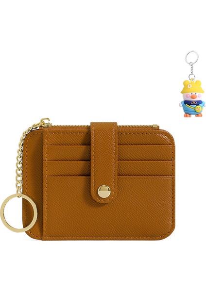 Mini Bayan Para Cüzdanı Anahtarlık Sevimli Çoklu Kart Yuvası Basit Yaratıcı Kart Tutucu (Yurt Dışından)