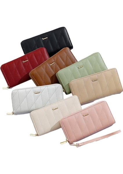 Moda Uzun Bayan Cüzdan Fermuarlı Büyük Kapasiteli Cüzdan Çoklu Kart Yuvası Kart Tutucu (Yurt Dışından) indirimleri