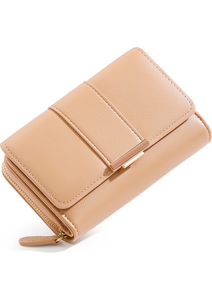 Bayan Cüzdan Basit Büyük Kapasiteli Çoklu Kart Yuvası Kart Tutucu Fermuarlı Para Cüzdanı (Yurt Dışından) indirimleri