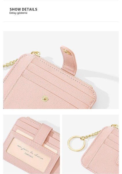 Mini Bayan Para Cüzdanı Anahtarlık Sevimli Çoklu Kart Yuvası Basit Yaratıcı Kart Tutucu (Yurt Dışından) fırsatları