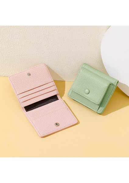 Küçük Iki Katlı Basit Kısa Bayan Cüzdan Ince Bozuk Para Kılıfı Kart Kılıfı Para Kumaşı (Yurt Dışından) modelleri