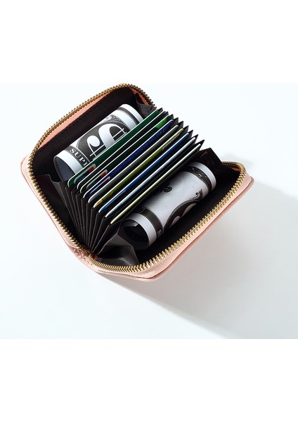 Fermuarlı Kart Tutucu Kart Tutucu Para Cüzdanı Bayanlar Cüzdanı Büyük Kapasiteli Kart (Yurt Dışından) fiyatları