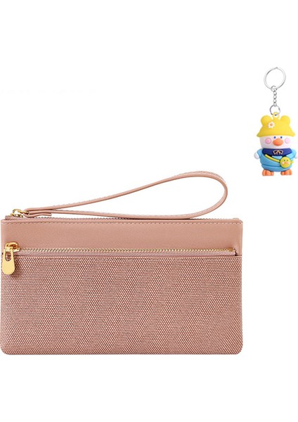 Cüzdan Bayanlar El Çantası Saklayabilir Seyahat Pasaportu Büyük Kapasiteli Cep Telefonu Para Kartı Taşınabilir Çift Fermuarlı Kozmetik (Yurt Dışından)