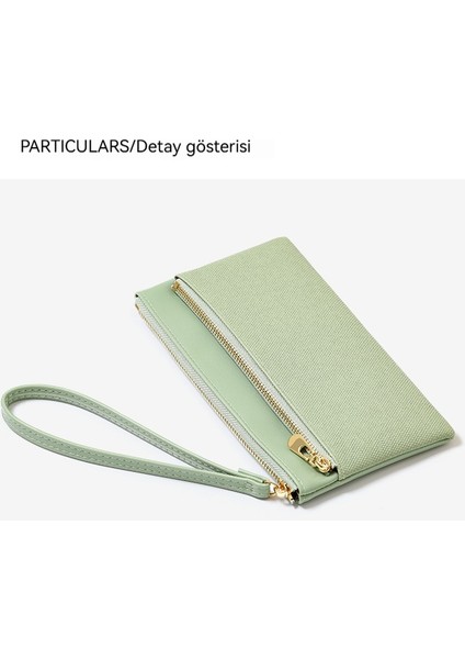 Cüzdan Bayanlar El Çantası Saklayabilir Seyahat Pasaportu Büyük Kapasiteli Cep Telefonu Para Kartı Taşınabilir Çift Fermuarlı Kozmetik (Yurt Dışından) fırsatları