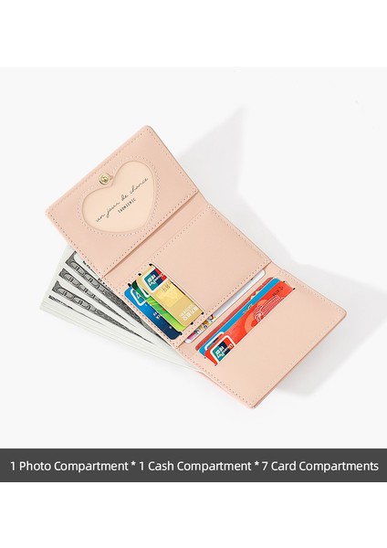 Cüzdan Bayan Küçük Katlanır Kısa Öğrenci Nakış Değişim Kart Tutucu Ince (Yurt Dışından) fiyatları