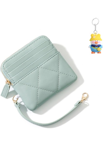 Mini Kart Tutucu Bayan Para Cüzdanı Gerilebilir Asılı Çanta Kart Sahibi Erişim Kontrolü Kredi Kartı Kılıfı Cüzdan (Yurt Dışından)