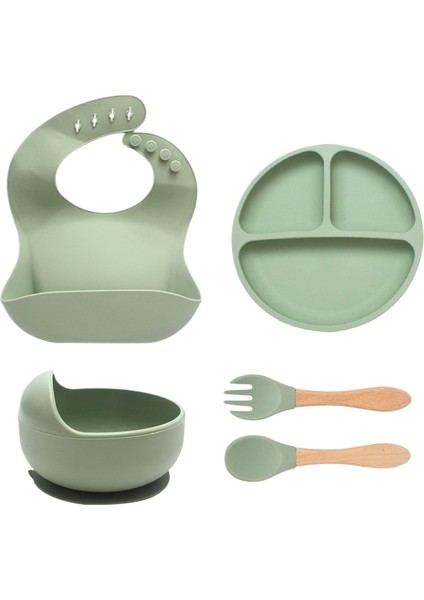 Gıda Sınıfı Silikon Çocuk Besleme Çatal Bıçak Seti (Yurt Dışından)