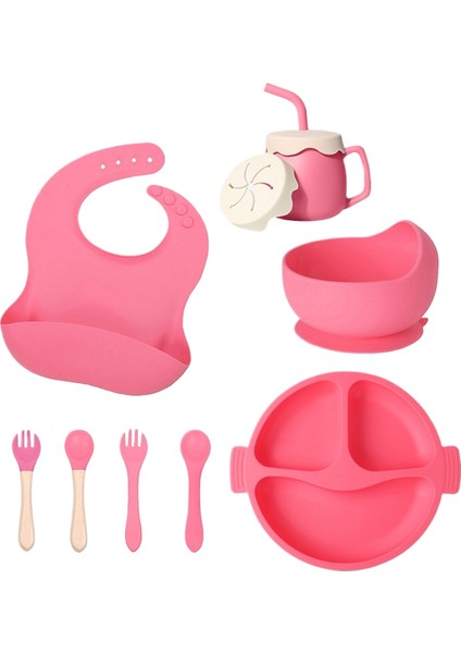 Çocuk Çatal Bıçak Seti Bebek Ürünleri Gıda Sınıfı Silikon (Yurt Dışından)