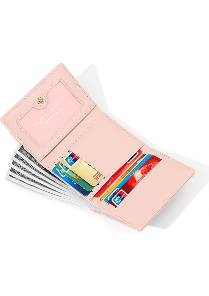 Sevimli Kitty Üç Katlı Bayan Cüzdan Kısa Katlanabilir Değişim Kart Tutucu (Yurt Dışından) fiyatları