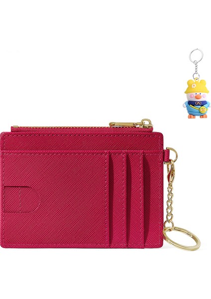 Yaratıcı Çok Kart Yuvası Kadınlar Basit Mini Kart Tutucu Saklama Işe Gidip Gelme Taşınabilir Sevimli Anahtarlık Bozuk Para Cüzdanı (Yurt Dışından)