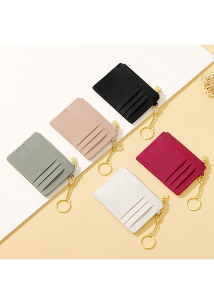 Yaratıcı Çok Kart Yuvası Kadınlar Basit Mini Kart Tutucu Saklama Işe Gidip Gelme Taşınabilir Sevimli Anahtarlık Bozuk Para Cüzdanı (Yurt Dışından) fiyatları