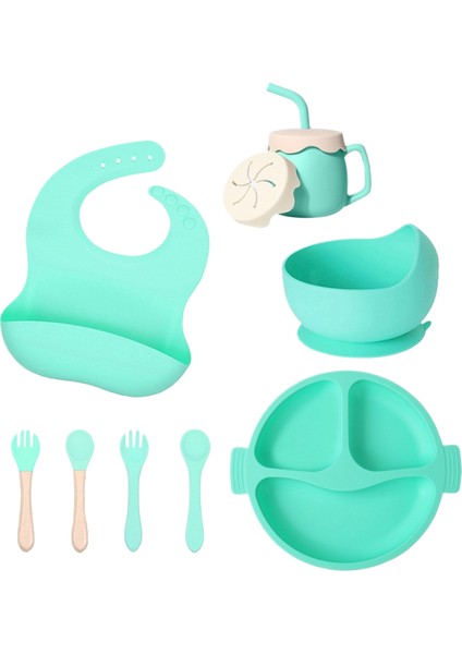 Çocuk Çatal Bıçak Seti Bebek Ürünleri Gıda Sınıfı Silikon (Yurt Dışından)