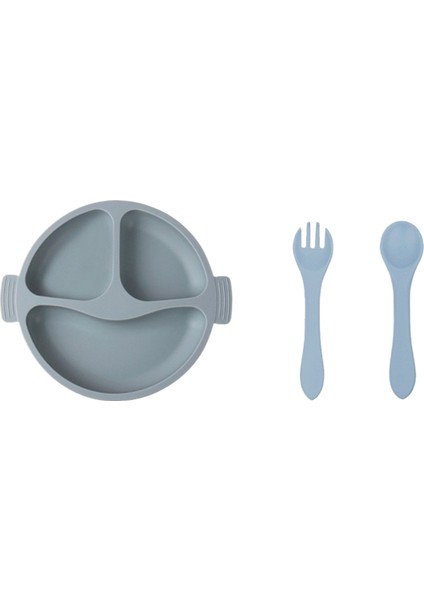 Çocuk Çatal Bıçak Seti Bebek Ürünleri Gıda Sınıfı Silikon (Yurt Dışından)