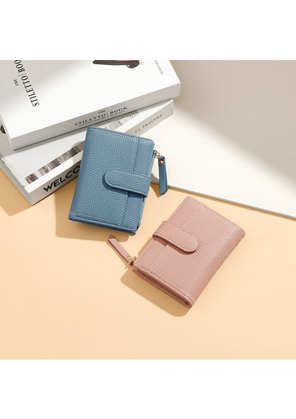 Bayan Cüzdan Iki Katlı Çoklu Kart Yuvası Fermuarlı Kısa Para Cüzdanı Kart Tutucu (Yurt Dışından) indirimleri