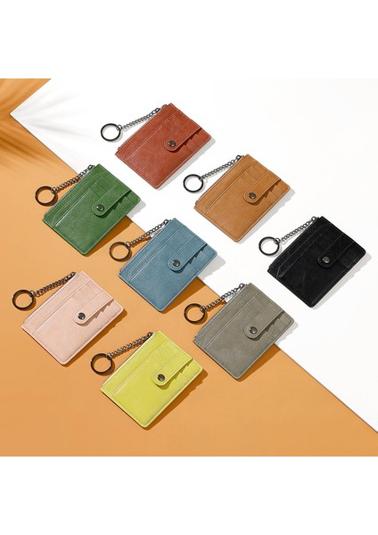 Çoklu Kart Yuvası Kart Tutucu Basit Büyük Kapasiteli Kart Tutucu Ince Anahtarlık Bayanlar Bozuk Para Cüzdanı (Yurt Dışından) fiyatları