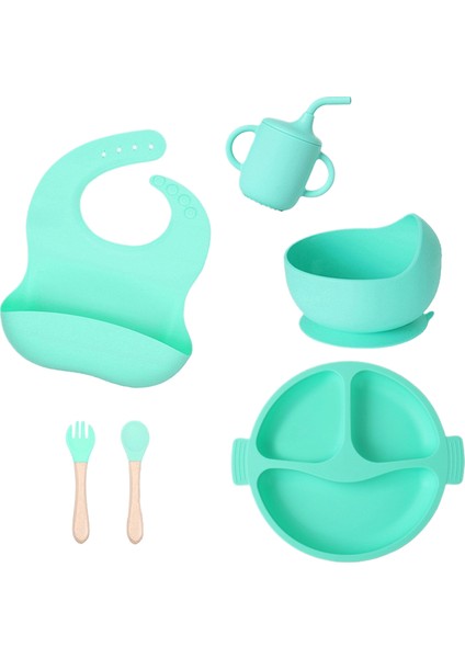 Çocuk Çatal Bıçak Seti Bebek Ürünleri Gıda Sınıfı Silikon (Yurt Dışından)