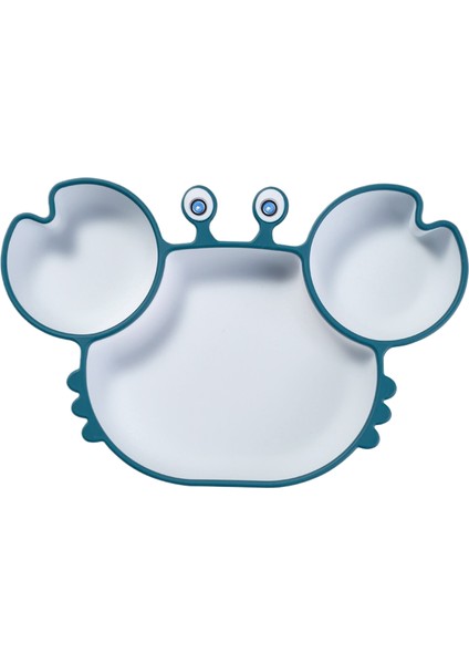 Beslenme Sofra Takımı Silikon Yemek Tabağı Gıda Sınıfı Bebek Yemek Tabağı Emme Plakası Gülen Yüz Yemek Tabağı Bölme Çocuk Yemek Tabağı (Yurt Dışından)
