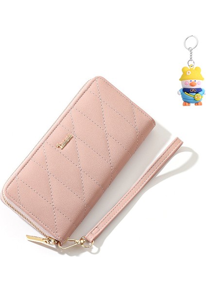 Moda Uzun Bayan Cüzdan Fermuarlı Büyük Kapasiteli Cüzdan Çoklu Kart Yuvası Kart Tutucu (Yurt Dışından)