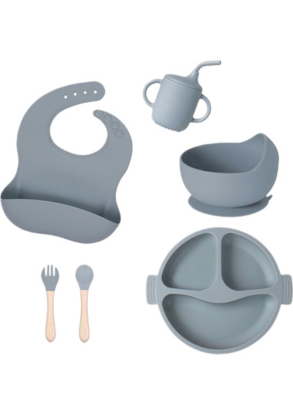 Çocuk Çatal Bıçak Seti Bebek Ürünleri Gıda Sınıfı Silikon (Yurt Dışından)