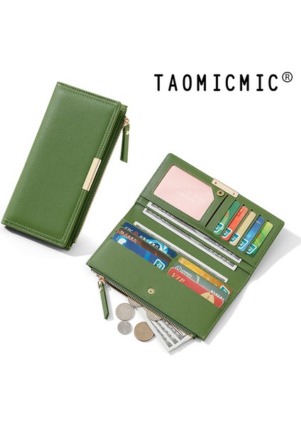 Kadın Cüzdan Uzun Iki Katlı Fermuarlı Cüzdan Büyük Kapasiteli Kart Yuvası Elli Gümüş Cüzdan (Yurt Dışından) modelleri