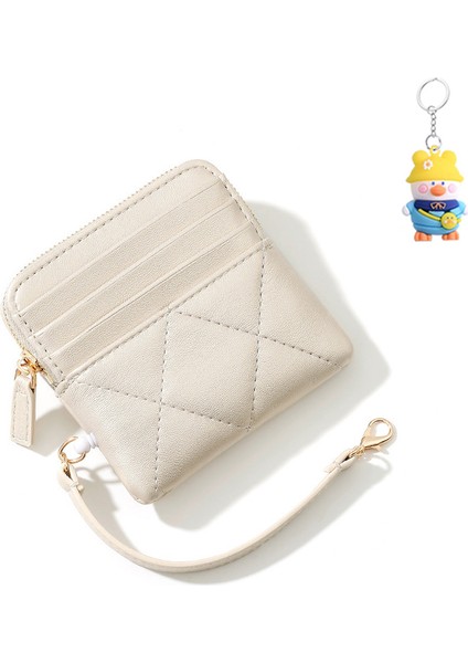 Mini Kart Tutucu Bayan Para Cüzdanı Gerilebilir Asılı Çanta Kart Sahibi Erişim Kontrolü Kredi Kartı Kılıfı Cüzdan (Yurt Dışından)