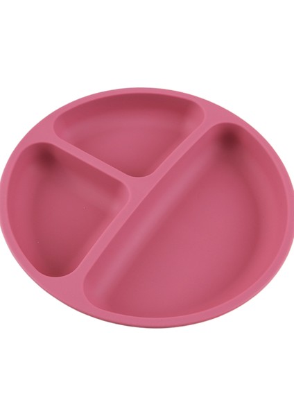 Beslenme Sofra Takımı Silikon Yemek Tabağı Gıda Sınıfı Bebek Yemek Tabağı Emme Plakası Gülen Yüz Yemek Tabağı Bölme Çocuk Yemek Tabağı (Yurt Dışından)