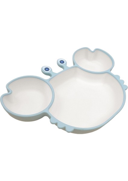 Beslenme Sofra Takımı Silikon Yemek Tabağı Gıda Sınıfı Bebek Yemek Tabağı Emme Plakası Gülen Yüz Yemek Tabağı Bölme Çocuk Yemek Tabağı (Yurt Dışından)