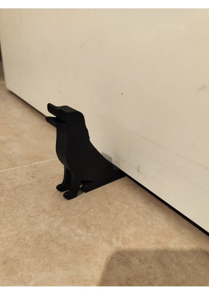 Köpek Şeklinde Kapı Stoperi Siyah Renk Kapı Durdurucu