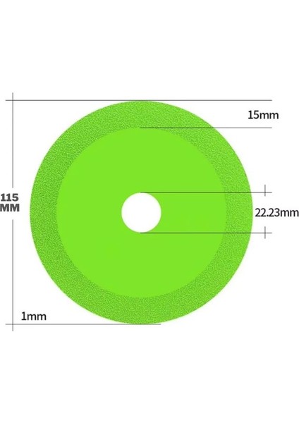 -Cam Seramik Taş Fayans Şişe Kesme Diski 115 mm
