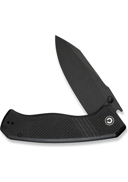 Placoid Flipper & Thumb Stud Knife Black G10 Handle Çakı fırsatları