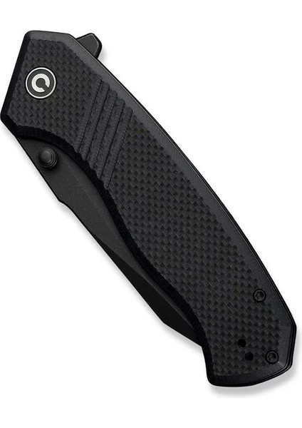Placoid Flipper & Thumb Stud Knife Black G10 Handle Çakı indirimleri