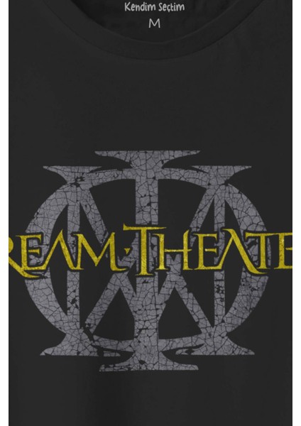 Dream Theater Metal Music Progressive Metal Guitar Baskılı Tişört Unisex Siyah T-Shirt fiyatları