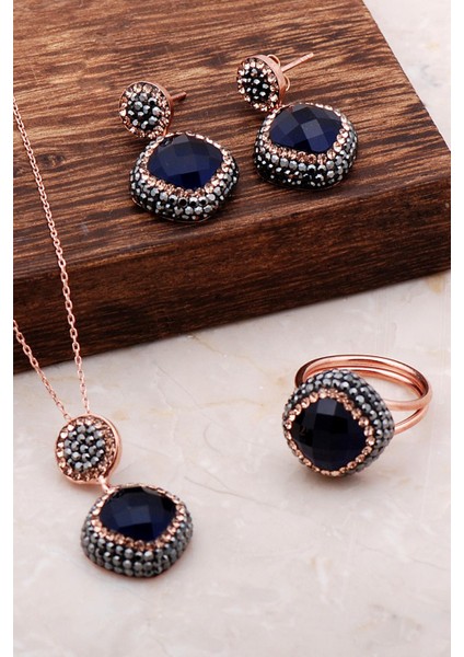 Safir Rose Gümüş Set 2063