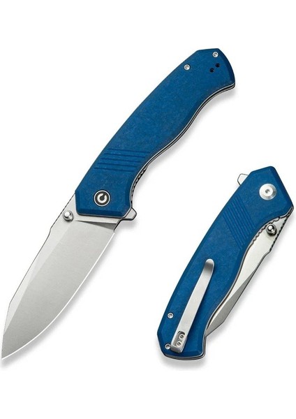 Placoid Flipper & Thumb Stud Knife Blue G10 Handle Çakı fiyatları