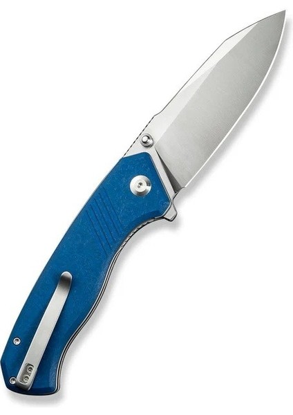 Placoid Flipper & Thumb Stud Knife Blue G10 Handle Çakı modelleri