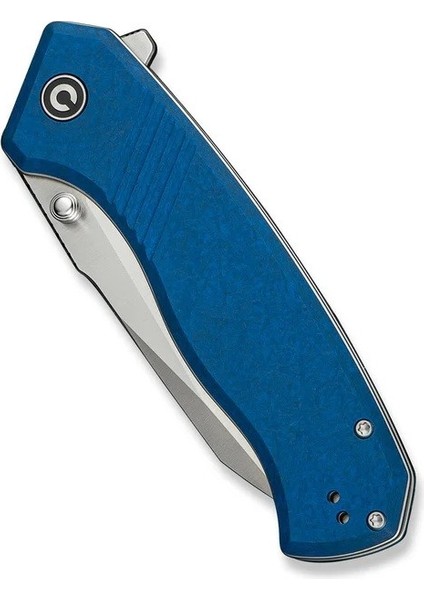 Placoid Flipper & Thumb Stud Knife Blue G10 Handle Çakı indirimleri