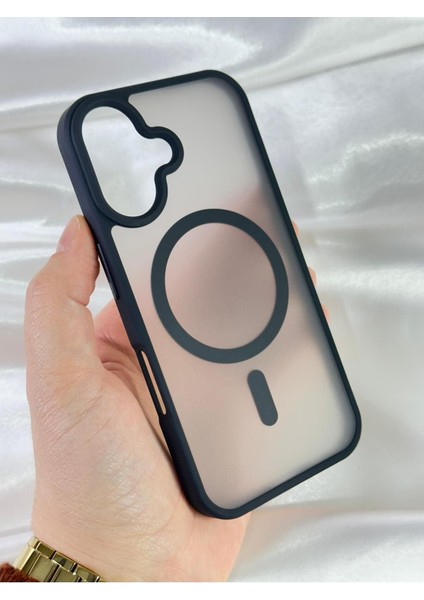 iPhone 16 - Yükseltilmiş Kamera Korumalı Buzlu Sararmaz Kablosuz Magsafe Özellikli Vio Kılıf modelleri