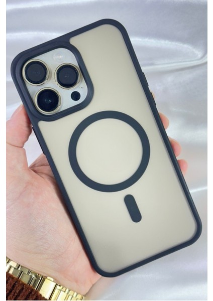 iPhone 16 Pro - Yükseltilmiş Kamera Korumalı Buzlu Sararmaz Kablosuz Magsafe Özellikli Vio Kılıf