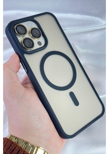 iPhone 16 Pro - Yükseltilmiş Kamera Korumalı Buzlu Sararmaz Kablosuz Magsafe Özellikli Vio Kılıf modelleri