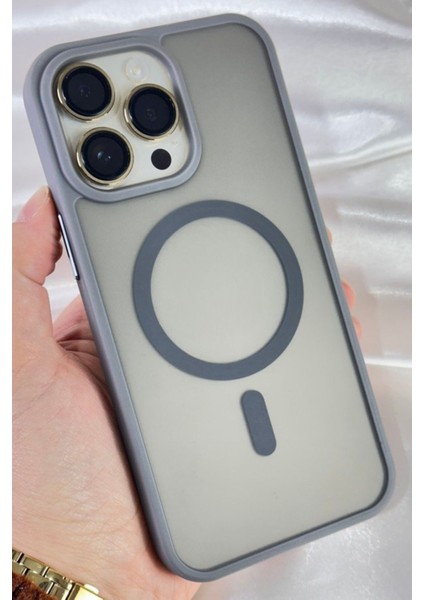 iPhone 14 Pro Max - Yükseltilmiş Kamera Korumalı Buzlu Sararmaz Kablosuz Magsafe Özellikli Vio Kılıf modelleri