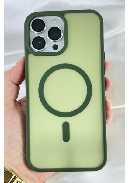 iPhone 13 Pro Max - Yükseltilmiş Kamera Korumalı Buzlu Sararmaz Kablosuz Magsafe Özellikli Vio Kılıf fiyatları