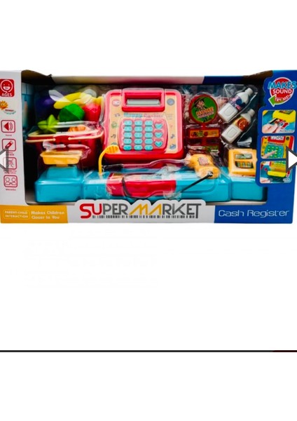 Dijital Ekranlı Hesap Makinalı Barkod Okuyuculu Sesli Alışveriş Sepetli Süpermarket Mavi Yazarkasa Cash Register fiyatları