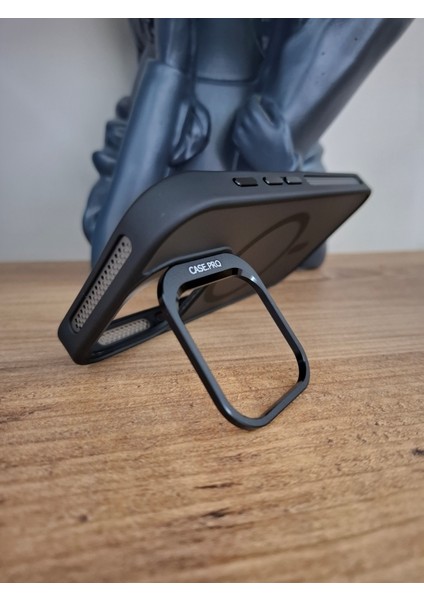 Apple iPhone 16 Pro Kamera Lens Koruma Hediyeli Magsafe Özellikli Standlı Mat Lüks Kılıf fiyatları