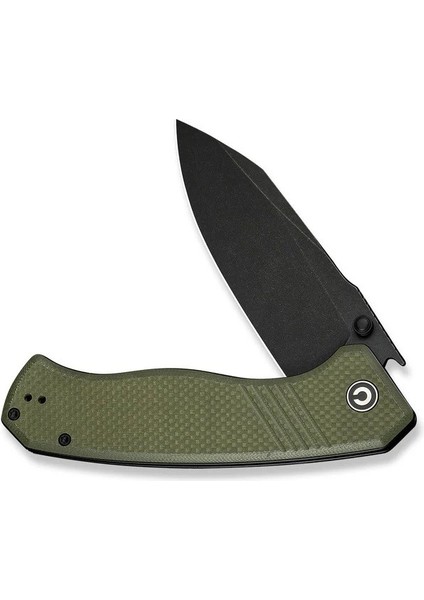 Placoid Flipper & Thumb Stud Knife Od Green G10 Handle Çakı fırsatları