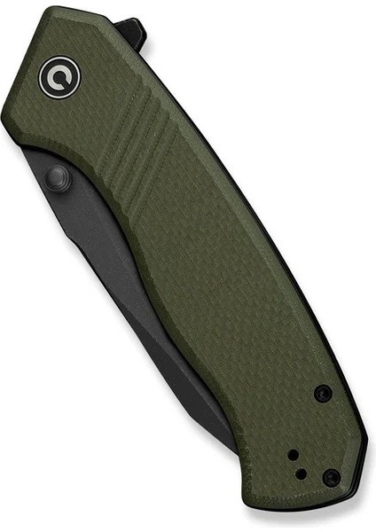 Placoid Flipper & Thumb Stud Knife Od Green G10 Handle Çakı indirimleri